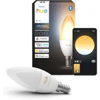 Philips Hue LED-kynttilälamppu, B39, E14, säädettävä valkoinen, 1 kpl