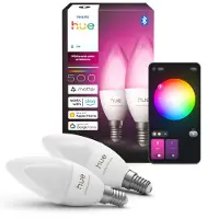 Philips Hue White & Color Ambiance B39-kynttilälamppu – E14-älylamppu