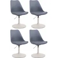 CLP Maverick W ruokatuolit, 4 kpl:n setti, muovia, Pilka