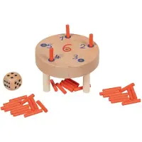 Goki Wooden Dice Game in Cotton Storage Bag