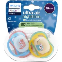 Philips Avent Ultra Air Tutti Yö 18m+ 2-pack, Sininen/Keltainen