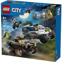 LEGO Kaupungin maastoauto poliisiauton takaa-ajo