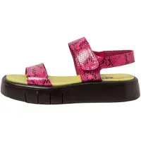 Art for woman. 11854F4O8003_043 Leather sandals 1854F Malaga pink (42), 3 to 5 cm, Velcro, Casual