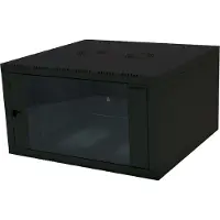 Logilink W06E66B, Seinään asennettava laitekehikko, 6U, 70 kg, 24,3 kg, Musta