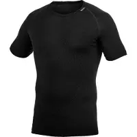 Woolpower Unisex Tee LITE Black Lyhythihaiset kauluspaidat Sort XL