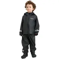 Tretorn Kids' Packable Rainset Black 86/92