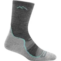 Darn Tough Light Hiker Micro Crew Lightweight WithCushion Women Slate - L