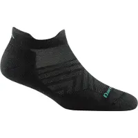 Darn Tough Women's Run No Show Tab Ultra-Lightweight Running Sock Cushion Black Urheilusukat L (41-42.5)