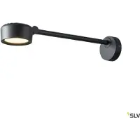 SLV Led ulkoseinävalaisin Eskina D, himmennettävä, Musta, Alumiini, Moderni