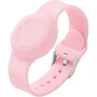 Triacle silikoniranneke Apple AirTagille/X-Mark Two lapsille, pinkki