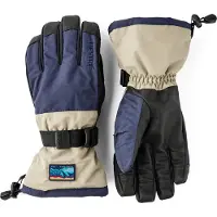 Hestra Gauntlet Sr. - 5 Finger Dark Navy/Beige Lasketteluhanskat 8