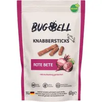 BugBell 4 x 60 g -pureskelutikut punajuuri koiranherkut