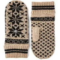 Hestra Kids' Nordic Junior - Mitt Beige/Black Arkihanskat 5