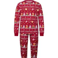 Happy Seasons Christmas Cookie Pyjamas Red - Red - M