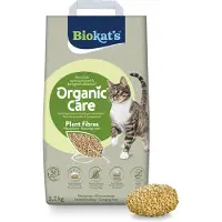 Biokat's 8l (n. 3,2kg) Organic Care kasvikuituista kissan kuiviketta