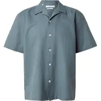 Selected Slmrlxclay Linenblend Ss Shirt Res Noos - Green - S