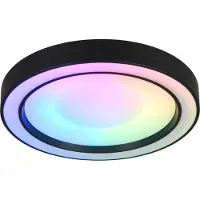 TRIO Arco LED kattovalaisin 40cm 2700-6000K 22W musta RGBW