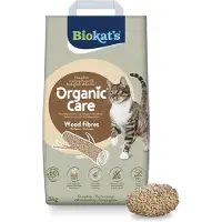Biokat's 8l (n. 3kg) Organic Care puukuitu Biokat’s kissanhiekka