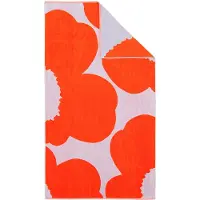 Marimekko Iso Unikko kylpypyyhe Blue lila-orange red, 100x180 cm