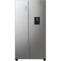 Hisense Side-by-Side RS711N4WCE (harmaa metalliväri)