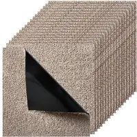 Vevor -mattolaatat 457x457 mm, 10 kpl:n pakkaus, irrotettava ja vahingoittumaton neliönmuotoinen matto, itseliimautuva, pehmeä ja pehmustettu kodin lattialle, peittää 2,1 m², helppo tee-se-itse-asennus