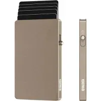 Valenta Cardprotector Aluminium Magsafe Natural Titanium korttikotelo
