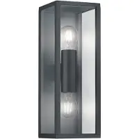 TRIO Garonne seinävalaisin E27 38cm IP44 antrasiitti