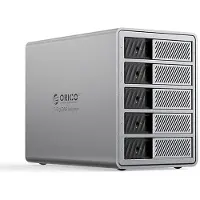 ORICO 9858T3 5 Big DAS Solution ProThunder Disk Array with Thunderbolt 3 for 5 x 2.5"/3.5" SATA HDD/SSD - Gray