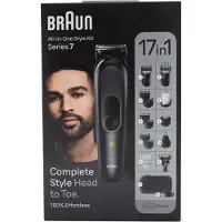 Braun Series 7 MGK7491 märkä- ja kuiva-ajoon -parranajosetti, musta