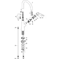 Hansgrohe talis s 260 keittiösekoitin kromi