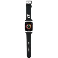 Karl Lagerfeld Apple Watch -ranneke 42 mm 3D -kumi, musta