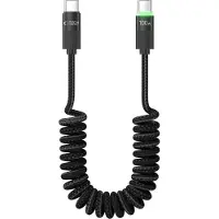 Tech-Protect UB20T UltraBoost sisäänvedettävä USB-C-kaapeli - PD 100W/5A, 180cm - musta