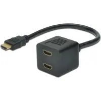 Microconnect HDMI Y-Splitter Cable -adapteri, Musta
