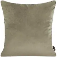 Eurofirany VELVET / 57 Kaksipuolinen sametti- ja pellavaimitaatiotyynynpäällinen reunoilla, 45X45 cm, väri: beige