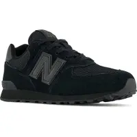 New Balance unisex for kids. GC574V1 Trainers 574 black (37), Flat, Laces, Casual, children's fashion