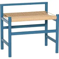 Hubsch Heritage Bench - Blue - ONE SIZE