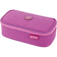 Herlitz beatBox ABC, Pehmeä lyijykynäkotelo, Polyesteri, Vaaleanpunainen, Purppura, Kuvio, Vetoketju, Nuoruus (50046492)