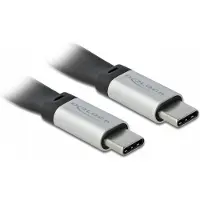 DeLOCK 85926, 0,22 m, USB C, USB C, USB 3.2 Gen 2 (3.1 Gen 2), 10 Gbit/s, Musta, Hopea