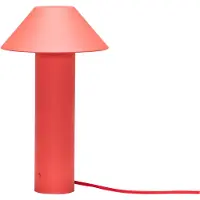 Hubsch Tower Table Lamp Red - Red - 19X32CM