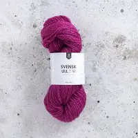 Järbo Garn AB Svensk Ull 3 tr villa 100 g Fireweed Pink 026 Järbo