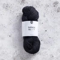 Järbo Garn AB Svensk Ull 4tr 100 g Swedish Black (03) Järbo