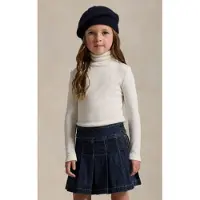 Ralph Lauren for girl. 312850670001 Off-white ribbed modal and cotton sweater (3años= 94/100cm), Casual, Long sleeve, children's fashio