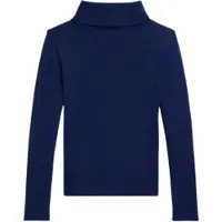 Ralph Lauren for girl. 312850670012 Ribbed navy modal and cotton sweater (6años= 117/123cm), Casual, Long sleeve, children's fashion