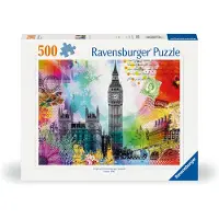 Ravensburger London Postcard 500P - Multi/patterned - ONE SIZE
