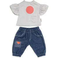 Skrållan Jeans & T-Shirt 45 Cm - Multi/patterned - 10X 400X 460MM
