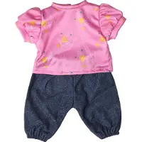 LILLAN & FRIENDS Jeans & T-Shirt, 36-41 Cm - Pink - ONE SIZE