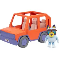 Bluey Big Heeler 4WD Big Car Lelu Interaktiivinen Muokattava Taaperoiden Leluauto Avattavalla Konepellilla Säilytys Taaperoiden autot yli 3-vuotiaill