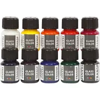 Creativ Company Glass Transparent Maalauspakkaus 35ml 10 Yksiköt