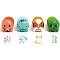 Djeco Mäntäsarja - 4 kpl - Garden Animals - - OneSize - Askartelusetit