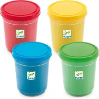 Djeco 4 Tubs Of Play Dough Multicolor Multicolor One Size Sininen One Size 18 M+ Pojat